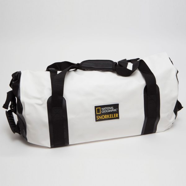 MARIANA TRENCH DRY BAG DELUXE DUFFEL GEAR BAG 35 LTR - BLACK/WHITE